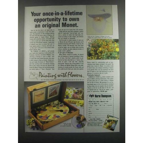 1985 Norm Thompson Flowers of Monet Ad - Opportunity