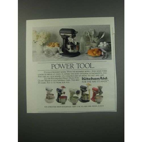 1991 KitchenAid Mixer Ad - Power Tool