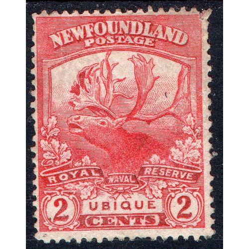 Newfoundland Sg131a 2c carmine-red unused mint no gum (CB)
