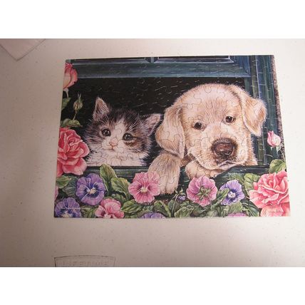 OPEN WINDOW COMPLETE Puzzle Cats Dogs