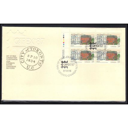 Cover Canada Blk/4 CAPEX '87 (Cachet-U/A) Box0022