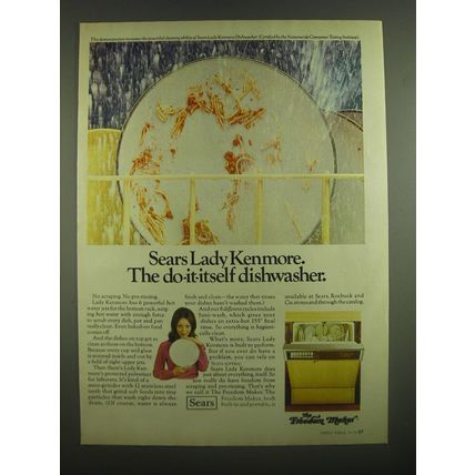 1973 Sears Lady Kenmore Dishwasher Advertisement - Do-It-Itself Dishwasher