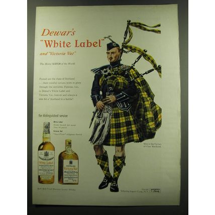 1949 Dewar's Scotch Advertisement - Tartan of Clan MacLeod