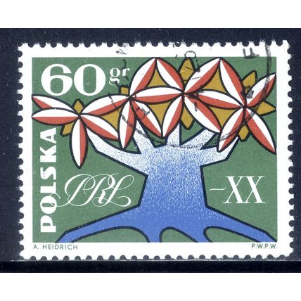 POLAND 1964, 20th Anniversary, People's Republic of Poland , 60 G CTO