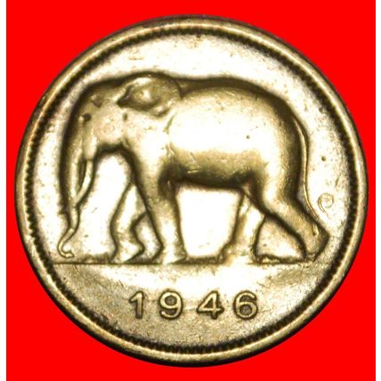 SOUTH AFRICA 1946-1947:BELGIAN CONGO★2 FRANCS 1946 UNCOMMON★LOW START★NO RESERVE
