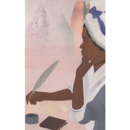 Phillis Wheatley First African American Book Poetry Author Postcard