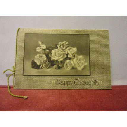 CHRISTMAS unused Victorian greetings card with paper insert lovely card /