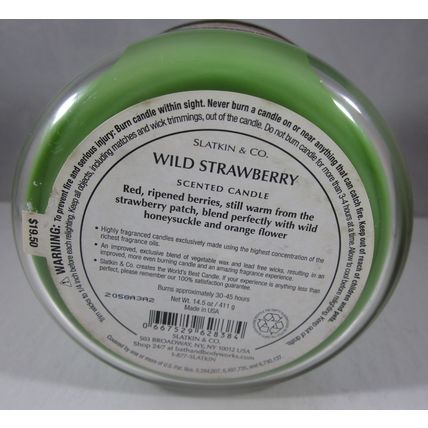 Bath & Body Works 3 wick 14.5 oz Candle Wild Strawberry