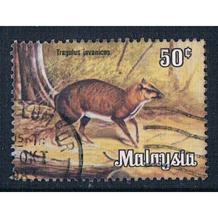 Malaysia 1979 SG192 mal16 Lesser Malay Chevrotain 50c Used Stamp