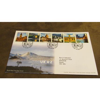 2012 GB FDC Cover - Landscapes of Uk - Manchester, Oxford, Bath, Portmerion ++
