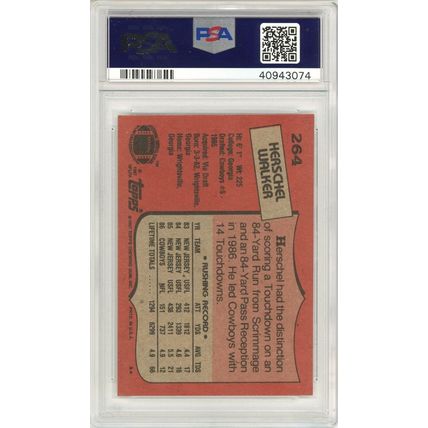 1987 Topps Herschel Walker Rookie #264 PSA 9 P1390