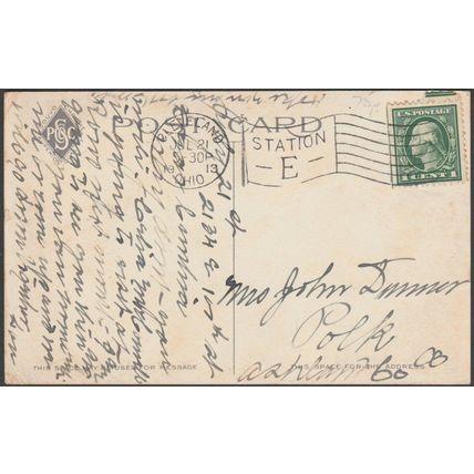 Brookside Park, Cleveland, Ohio, 1913 - Souvenir Post Card Co Postcard