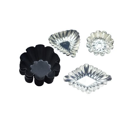 12Swedish Metal Baking Tartcandy Cookie Gelatin Pans Molds Multi Shapes6 unbrand