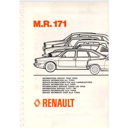 Renault MR171 Service Bulletins 1978 To 1981 PDF