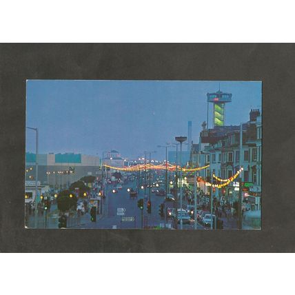Postcard Norfolk Great Yarmouth at night