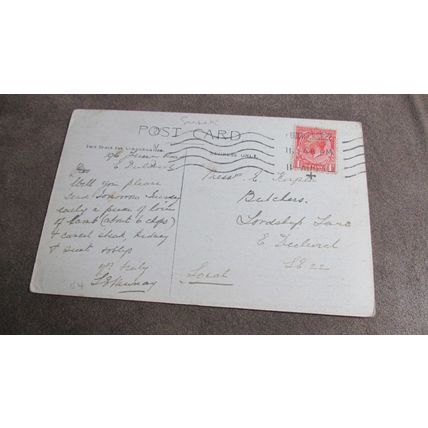 Early Fr Postcard - Mint House bed room Pevensey - Nr Eastbourne, Sussex