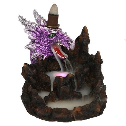 PURPLE DRAGON Light Up Backflow Incense Burner