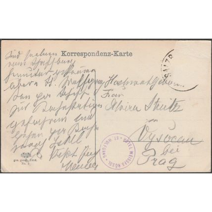 Markt vom See aus dem Schafberg, St Wolfgang, 1906 - Photobrom AK