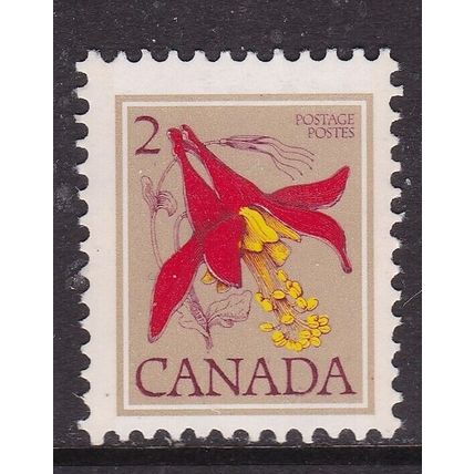 Canada 1977 Red Columbine 2c Mint Never Hung SG 857 VGC