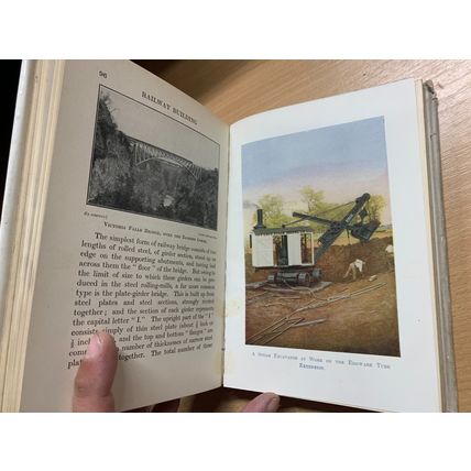 c1920s 1ST EDITION CECIL J ALLEN "RAILWAY BUILDING" TRAINS ILLUSTRATED BOOK (P4)