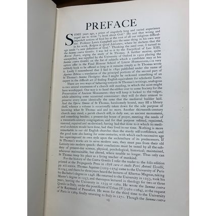 1905 "OF GOD AND HIS CREATURES" ST THOMAS AQUINOS 2.5kg HEAVY ANTIQUE BOOK (P12)