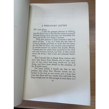 1933 HUGH WALPOLE "VANESSA" FICTION VINTAGE THICK HARDBACK BOOK (P5)