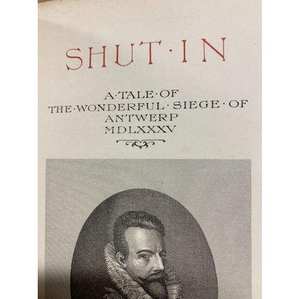 RARE* 1894 1ST EDITION EVELYN EVERETT-GREEN "SHUT IN" HISTORY FICTION BOOK (P6)
