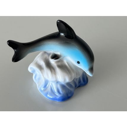 MINIATURE CERAMIC DOLPHIN