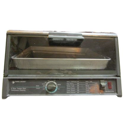 Black Decker 6-Slice Convection Toaster Oven T670-TYPE 1 Continuous Cleaning