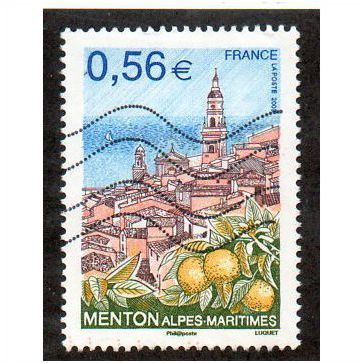 FRA 2009 56c 'MENTO -ALPES MARITIMES' FINE USED (EBID11165)