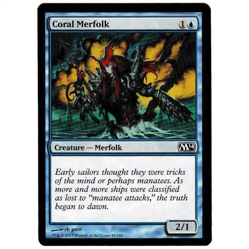 Magic the Gathering - Core 2014 - #49/249 - Coral Merfolk