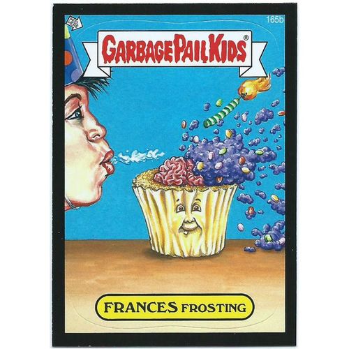 2013 Garbage Pail Kids Series 3 Black Parallel - #165b - Frances Frosting