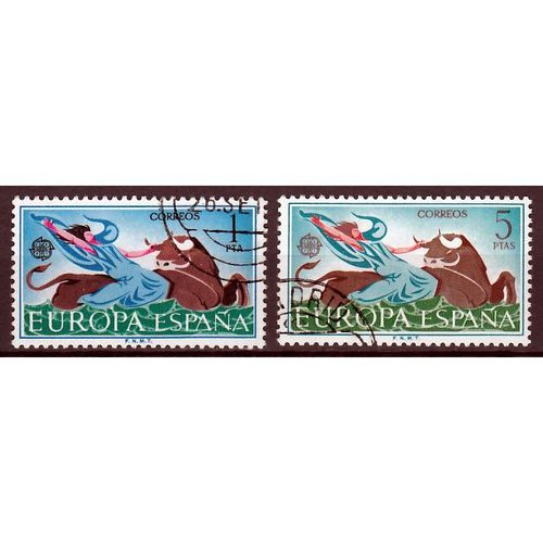 Spanje Europa Cept 1966 gestempeld