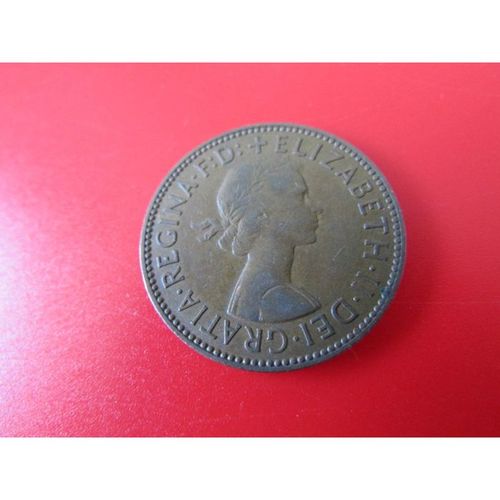 1959 QUEEN ELIZABETH II HALFPENNY - COIN - 2 FREE POST. AH