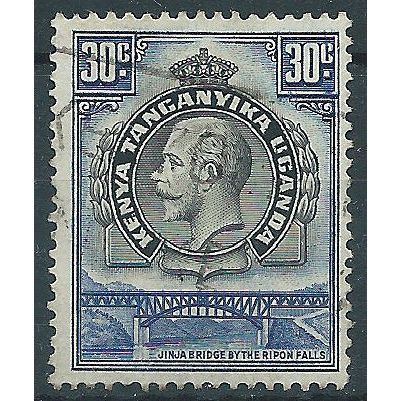 KUT 1935 SG115 30c Black & Blue Fine Used....
