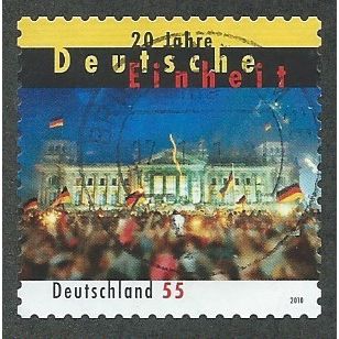 GER 2010 €0.55 (S/A) '20TH ANN REUNIFICATION OF GERMANY' FINE USED (EBID47-700)