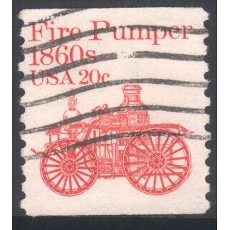 USA 1980 - SG1879 - 20c red - Amoskeag Fire Pumper 1860's - used