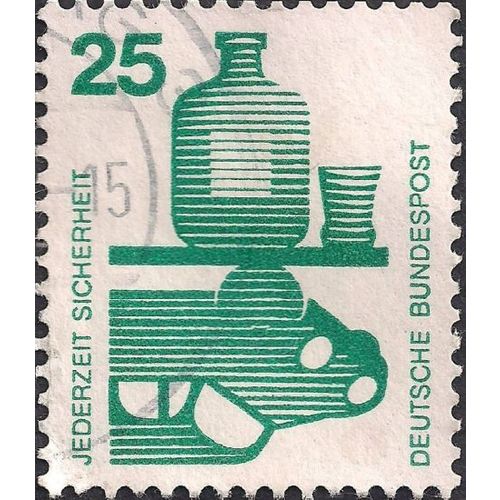 GERMANY, Accident Prevention, Drinking and Driving, green 1971, 25pf