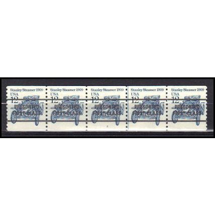 2132a 12c Stanley Steamer Fine MNH Dry Gum PNC 2/5 AA0444