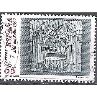 España 1997 Michel 3314 O Cote (2008) 0.60 Euro Journée du timbre Boîte postale