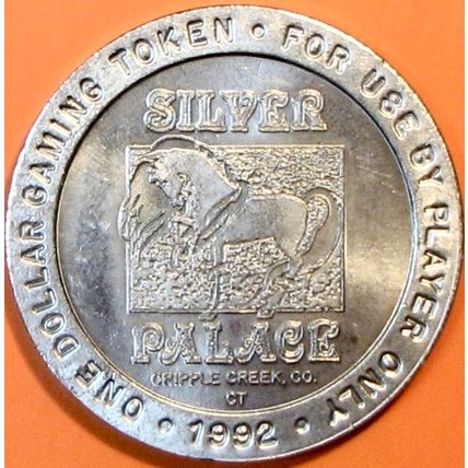 Silver Palace. $1 Casino Token. Cripple Creek, CO.. R75.