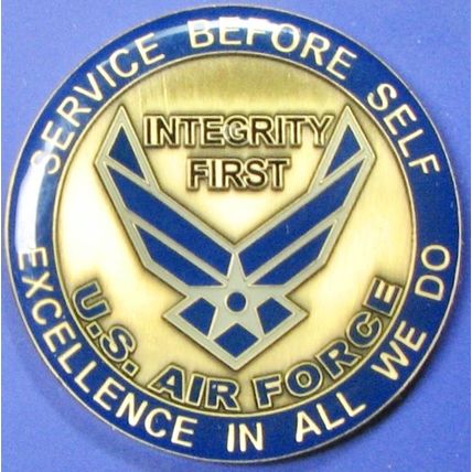 Air Force ROTC, Det 345. Challenge Coin. 1.50". 61b.