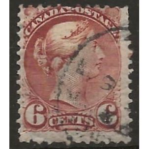 Canada 1889 SG107 6d Deep Chestnut Good/Fine Used ..