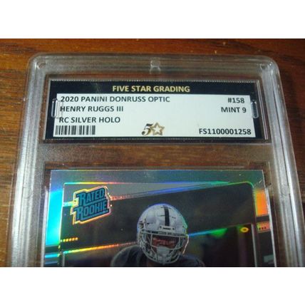 2020 Panini Donruss Optic, Graded Mint 9, HENRY RUGGS III, Rated Rc Silver Holo