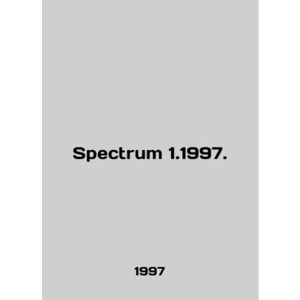 Spectrum 1.1997. In English /Spectrum 1.1997.