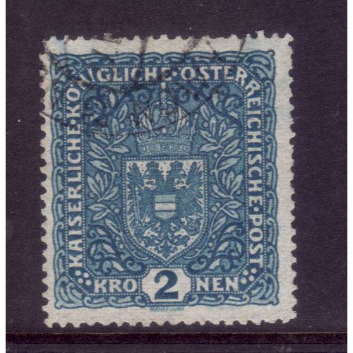 AUSTRIA 1916 SG262 2K BLUE FINE USED #5