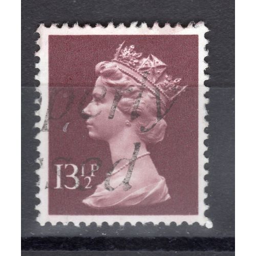 Great Britain 1980 13½p Purple Brown Phosphorised Used SG X945 postage stamp