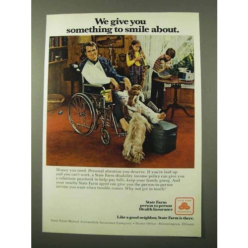 1972 State Farm Insurance ad - Somthing To Smile About