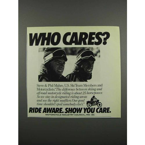1983 Motorcycle Industry Council Ad - Steve, Phil Mahre
