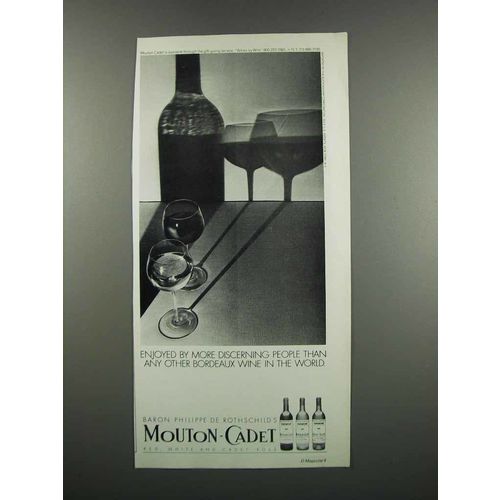 1983 Mouton-Cadet Wine Ad - Discerning People